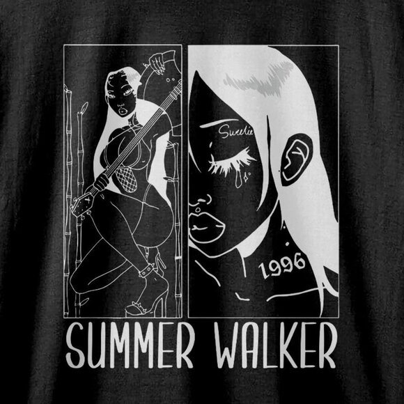 Summer Walker RB Sweetie 90s Tour Concert Graphic Album Music Fan T-Shirt 165 - Picture 2 of 5